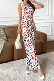 Retro Sleeveless Resort Jumpsuit